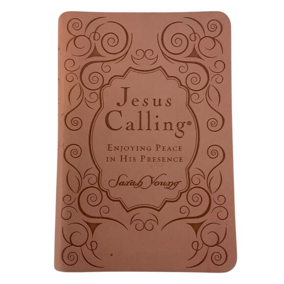 Jesus Calling: Enjoying Peace In His Presence By Sarah Young Pink LeatherSoft - Picture 1 of 4